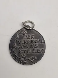 Original Rote Kreuz-Medaille, II. Klasse & Pre-WWI 1912 German National Flugspende Zeppelin Donation Bronze Medal
