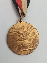 Original Rote Kreuz-Medaille, II. Klasse & Pre-WWI 1912 German National Flugspende Zeppelin Donation Bronze Medal
