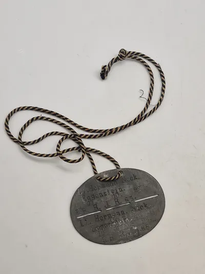 Originalt tysk ww1 erkennungsmarke