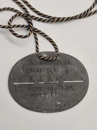 Originalt tysk ww1 erkennungsmarke