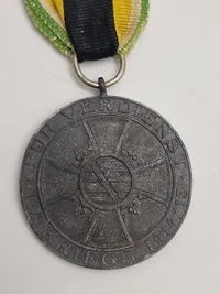 Original SACHSEN-MEININGEN MEDAILLE FÜR VERDIENST IM KRIEGE 1918
