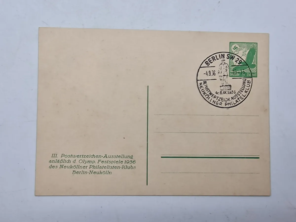 Originalt postkort - Olympiaden 1936