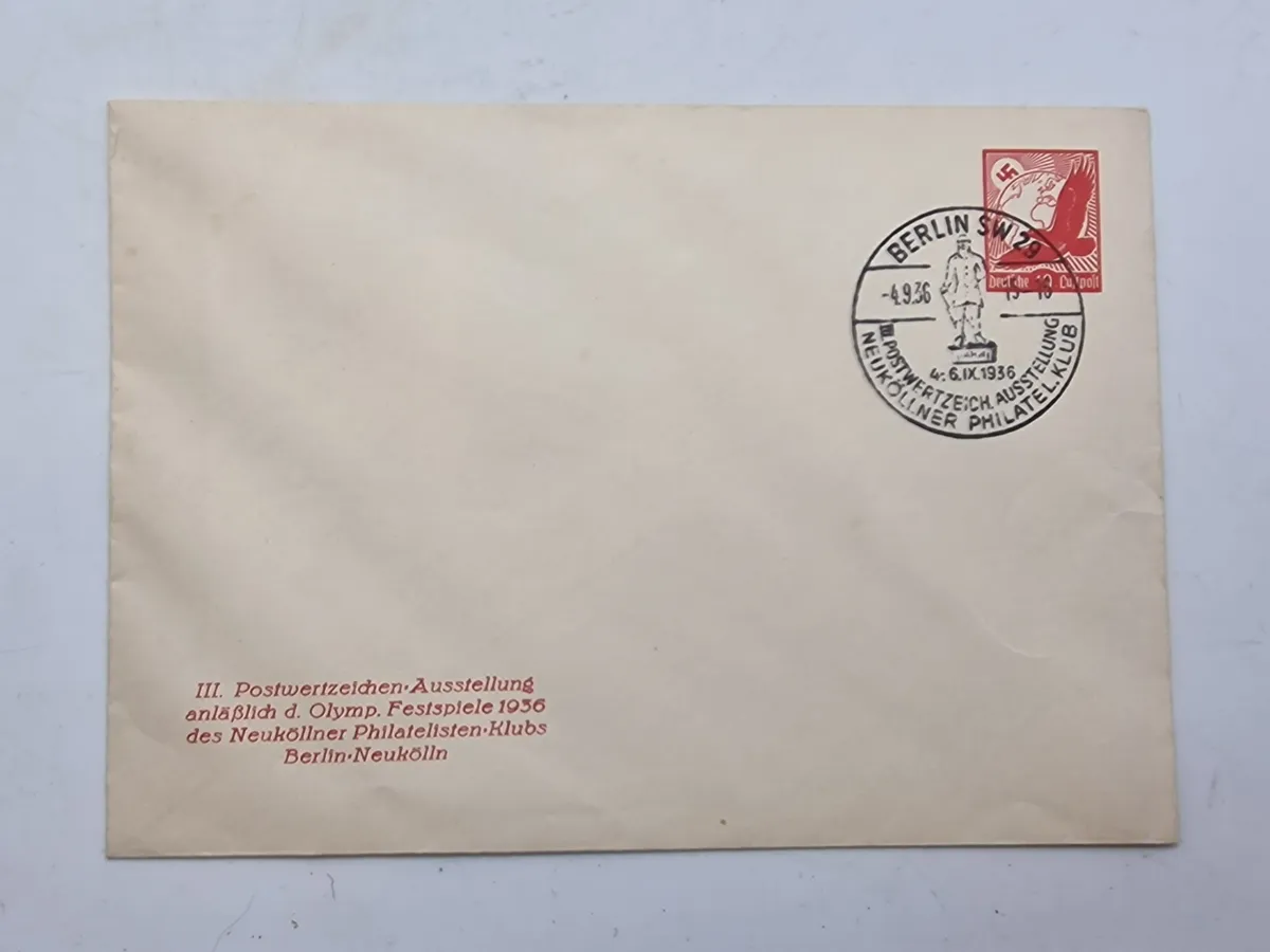 Original kuvert - Olympiaden i 1936