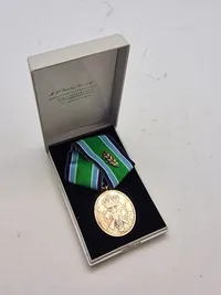 Original medalje for 40 års frivillig tjeneste i hjv - sølv