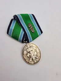 Original medalje for 40 års frivillig tjeneste i hjv - sølv