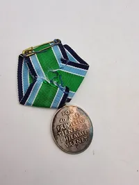 Original medalje for 40 års frivillig tjeneste i hjv - sølv