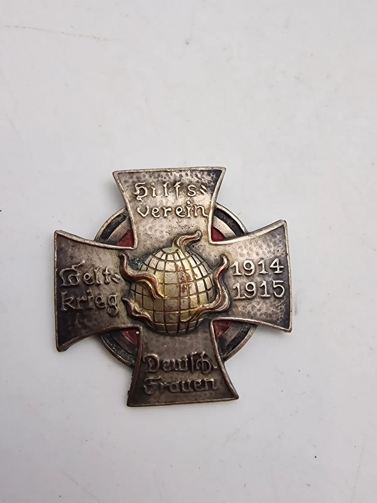 Originalt Kriegskreuz der Hilfsverein Deutscher Frauen" (Krigskorset for de tyske kvinders hjælpeforening).