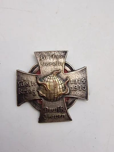 Originalt Kriegskreuz der Hilfsverein Deutscher Frauen" (Krigskorset for de tyske kvinders hjælpeforening).