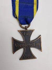 Originalt German WW1 Imperial Brunswick War Merit Cross 2nd Class
