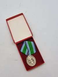 Original HJV medalje for 25 års tro tjeneste - sterlingsølv