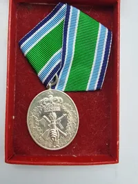 Original HJV medalje for 25 års tro tjeneste - sterlingsølv