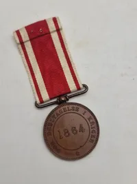 Original dansk krigsdeltager medalje - 1864