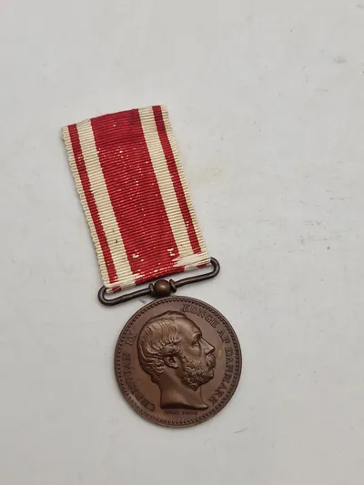 Original dansk krigsdeltager medalje - 1864