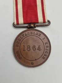 Original dansk krigsdeltager medalje - 1864