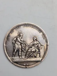 Original mindemedalje for Slaget på Reden, som fandt sted den 2. april 1801 i København - sølv