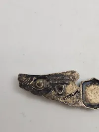 Original WW2 pattern United States Army Air Force pilot Wing - sterlingsølv