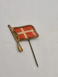Original dansk national pin fra tiden omkring ww2