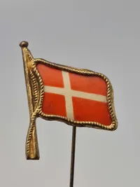 Original dansk national pin fra tiden omkring ww2