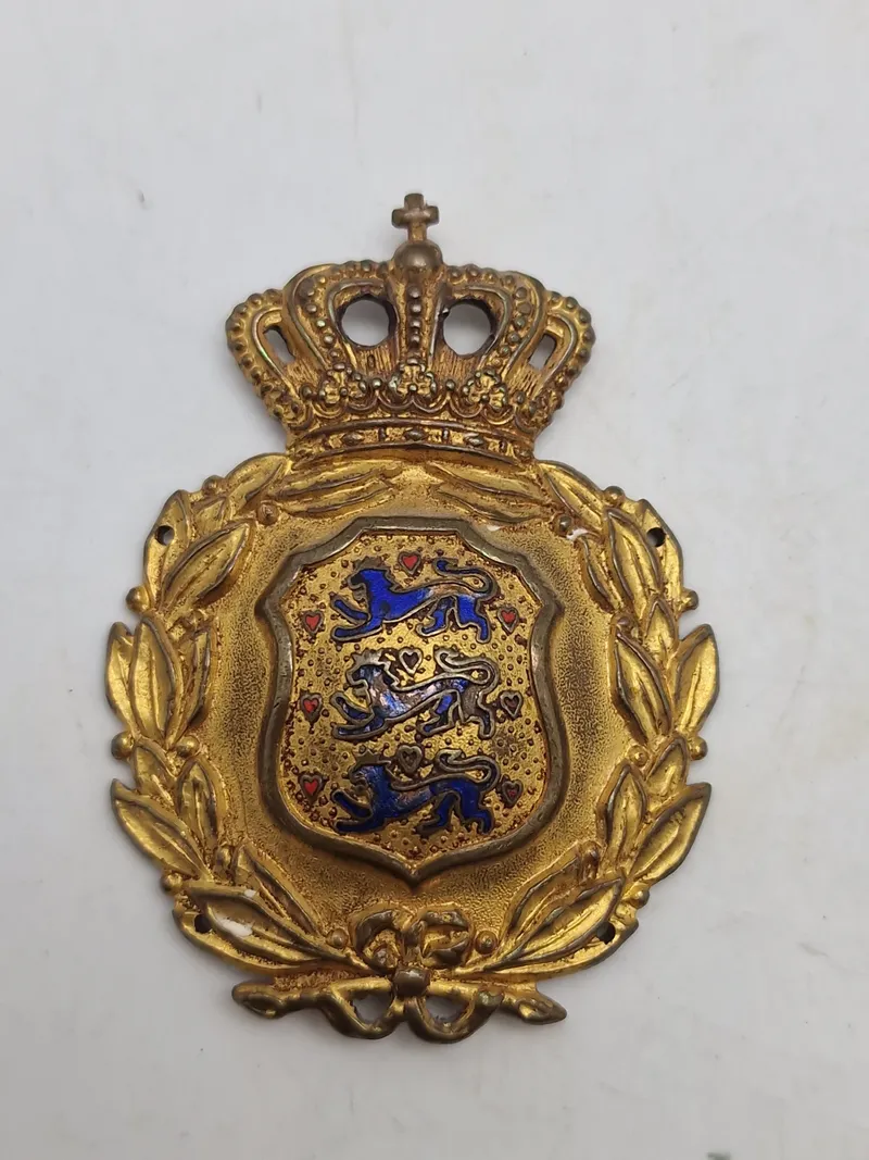 Originalt skjold fra den danske brigade i Sverige - ww2