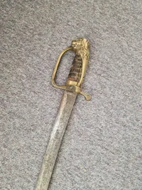 Original Dansk artillerisabel model 1802
