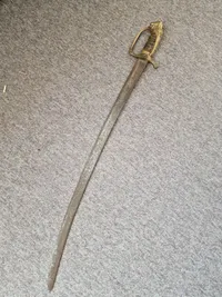 Original Dansk artillerisabel model 1802
