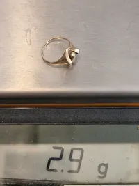 Original 14 karat guldring, vægt 2.9 gram