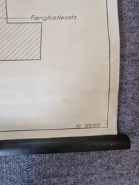 Original undervisningsplakat for Fænghætteskrue M/40S