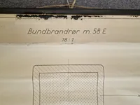 Original undervisningsplakat for Bundbrandrør model 58E