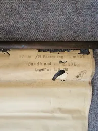 Original undervisningsplakat for Bundbrandrør model 58E