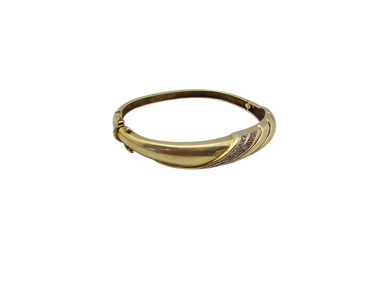 Originalt 14 karat armbånd med brillanter, vægt 22.5 gram
