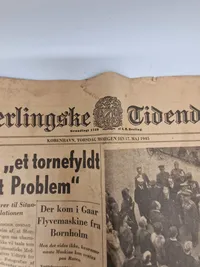 Original avis fra maj dagene 1945
