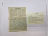 Oprob og skrivelse omhandlende 9 april 1940