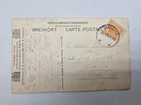 Originalt postkort med militære grader på forsiden