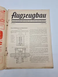 Originalt tysk ww2 blad “Flug Und Werft”
