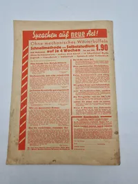 Originalt tysk ww2 blad “Flug Und Werft”