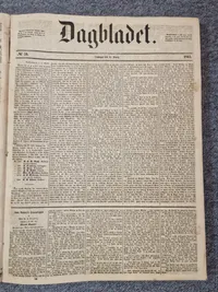 Indbunden samling “Dagbladet” 1860’erne