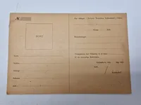 Originalt ubrugt id kort fra Holger Danske modstandsbevægelse
