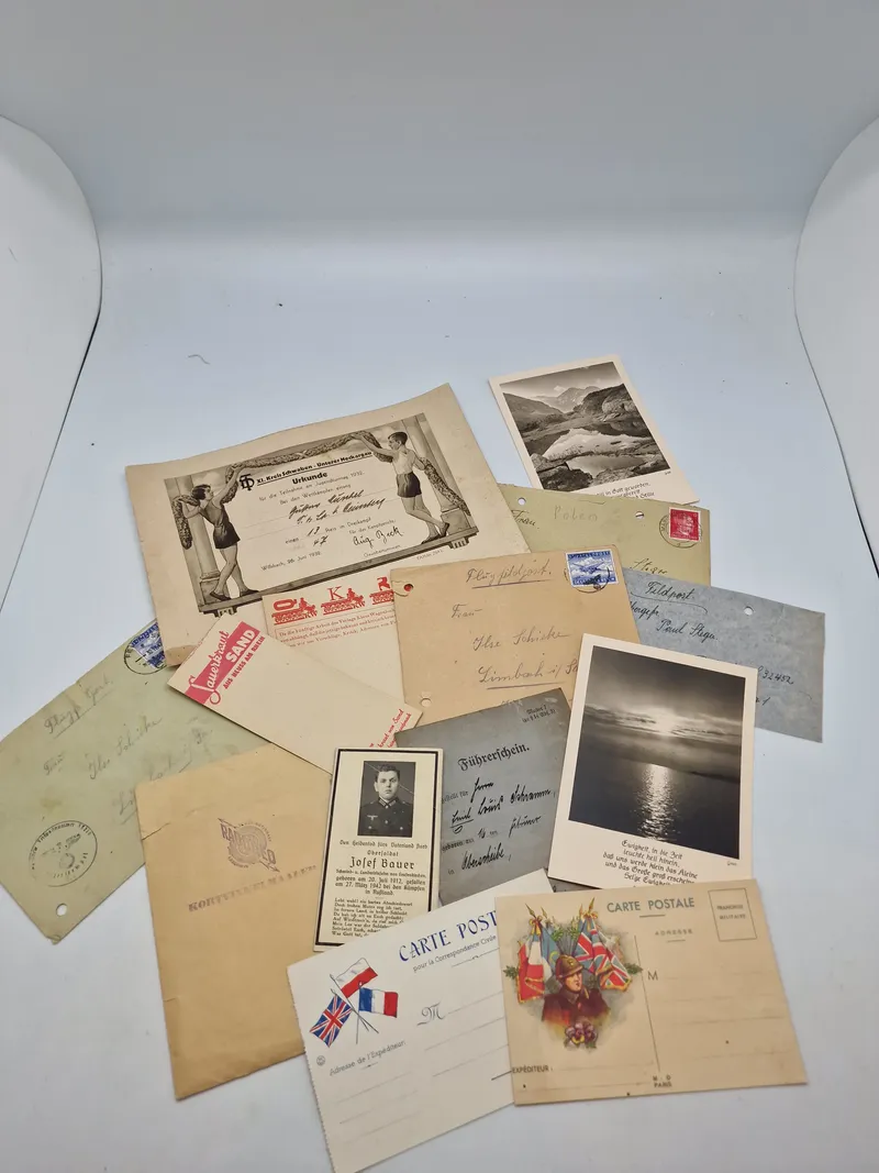 Samling originale tyske ww2 effekter