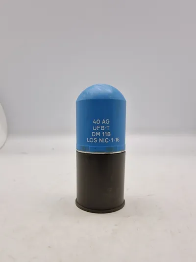 Patron for 40 mm granatkaster med øvelsesprojektil - deaktiveret