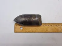 Original afskudt tysk PAK granat (Massiv)