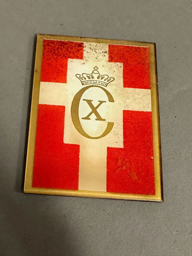 Originalt Christian X spejl WW2