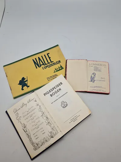 Originalt dansk spejderlot + lommebog fra 1943