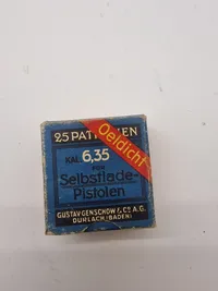 Samling originale patronæsker fra 1930’erne og ww2