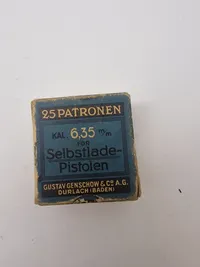 Samling originale patronæsker fra 1930’erne og ww2
