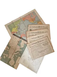 Originale ww2 aviser & kort
