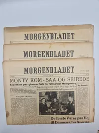 Samling originale befrielsesaviser