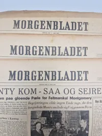Samling originale befrielsesaviser