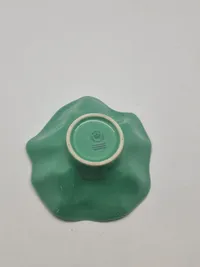 Royal Copenhagen, Natura Grøn fyrfadstage, 12cm i diameter, 5cm høj, Design Ole Kortza