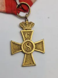 Originalt Christian IX, 8 års hæderstegn for underofficerer