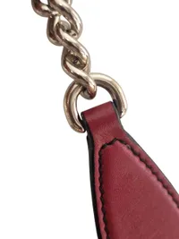Original Gucci Rød Microguccissima Læder Medium Emily Chain Skuldertaske